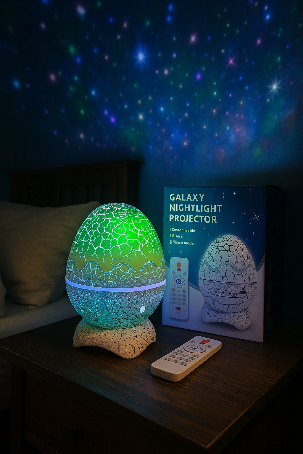 Galaxy Dragon Egg Night Light Projector
