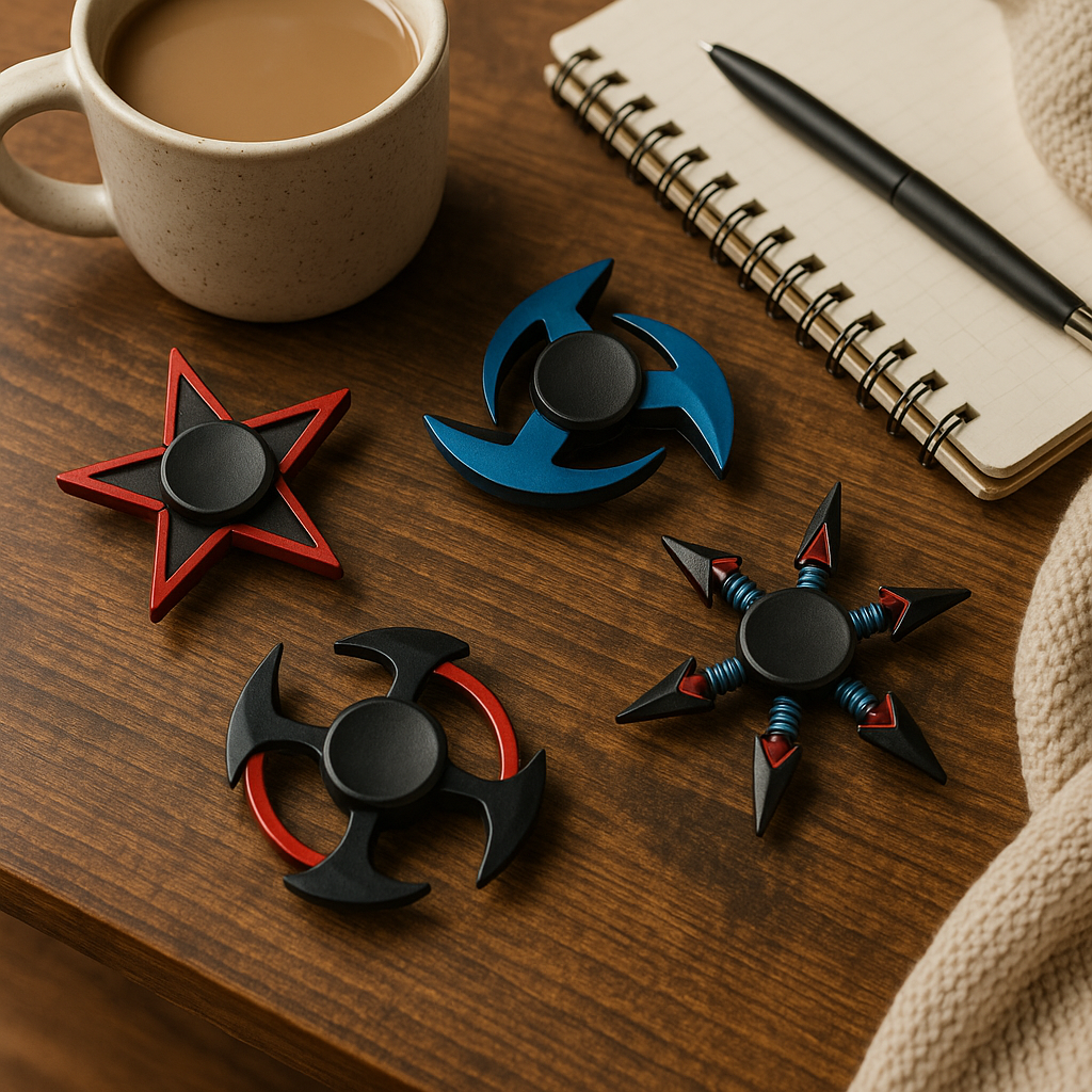 Alloy Fidget Spinner (Assorted Star Designs)