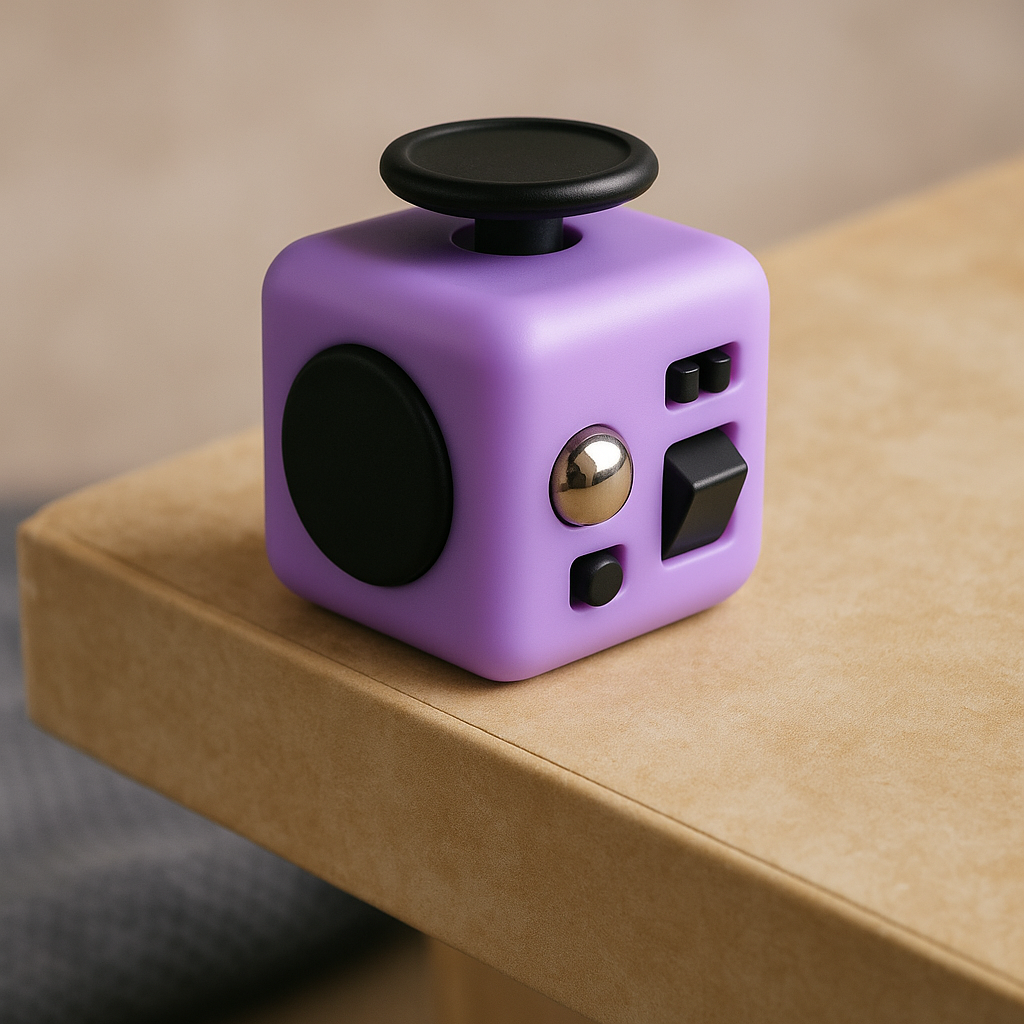 🎲 Sensory Fidget Cube – 6 Sides of Stress Relief 🎲