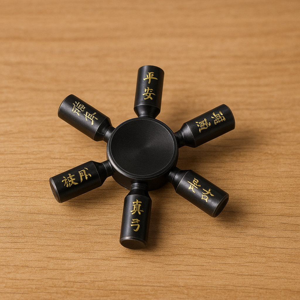 Solid Metal 6-Arm Fidget Spinner – Premium Build