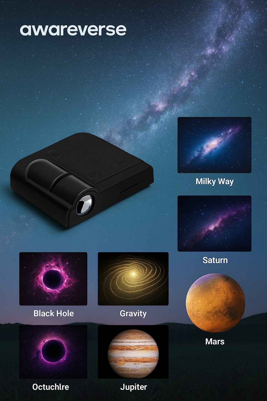 Mini Star and Planet Projection Light