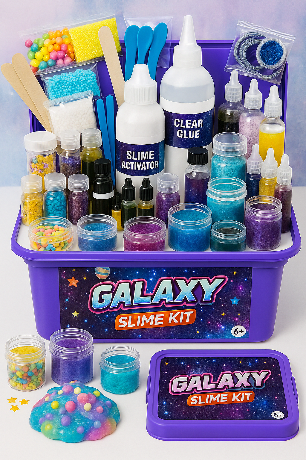 Galaxy Slime Kit 57 Piece DIY Set