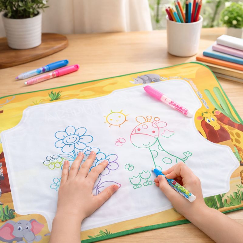 Reusable Water Drawing Mat for Mess Free Creative Play
